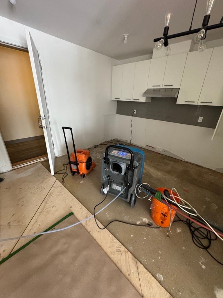 Before: Burst Pipe Across Two Occupied Floors
